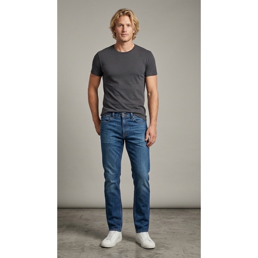 Levis 511 Slim Fit Jeans Mens 36x32 Blue Denim Medium Wash 04511-4406